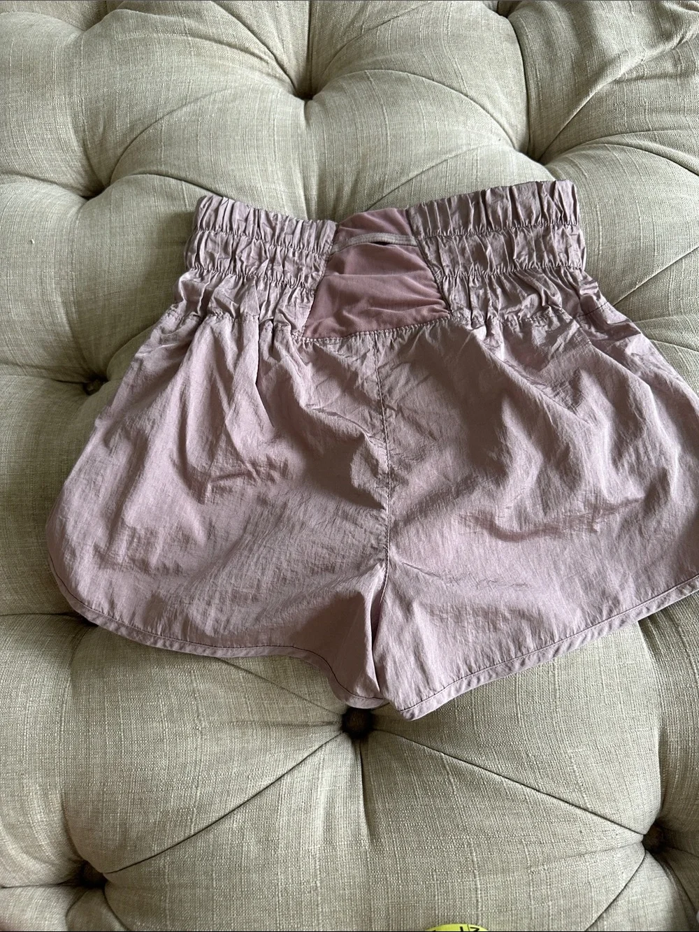 FP Movement by Free People Smocked Waist Athletic Shorts in Lilac